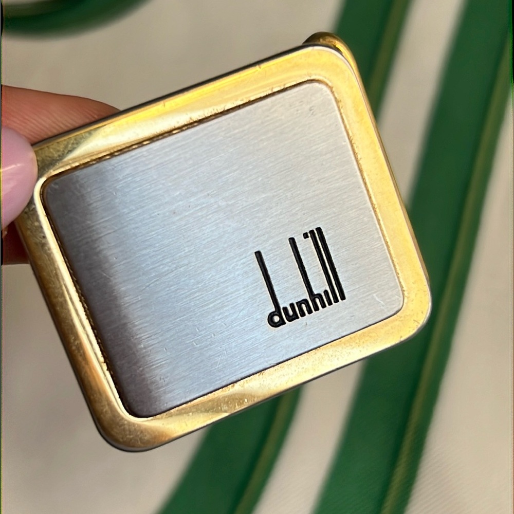 Dunhill Logo Gold silver Tone Belt Buckle for 1.1” belt
